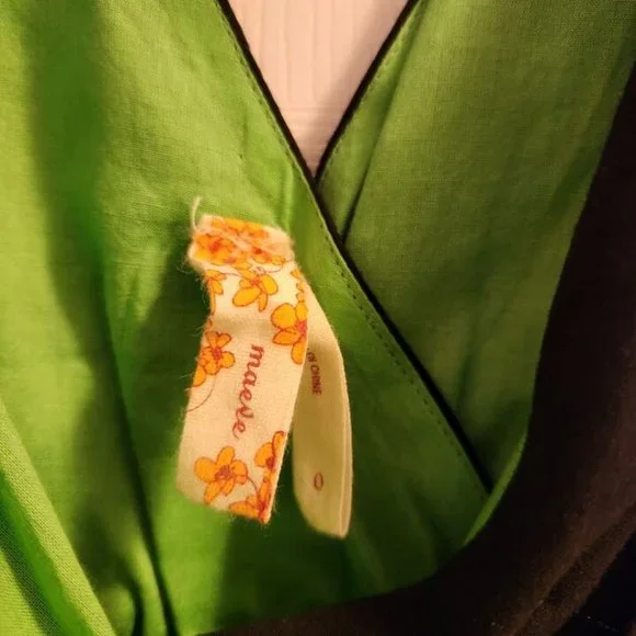 NEW Anthropoligie Maeve Polynesian Islands Dress Tiki Size 0 - Picture 5 of 9